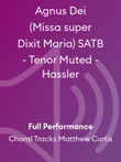 Agnus Dei (Missa super Dixit Maria) SATB - Tenor Muted - Hassler