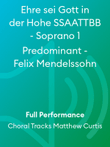 Ehre sei Gott in der Hohe SSAATTBB - Soprano 1 Predominant - Felix Mendelssohn