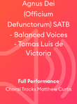 Agnus Dei (Officium Defunctorum) SATB - Balanced Voices - Tomas Luis de Victoria