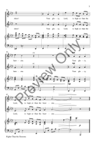 Higher Than the Heavens Unison Choir scores gallery preview page 6