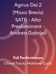Agnus Dei 2 (Missa Brevis) SATB - Alto Predominant - Andrea Gabrieli