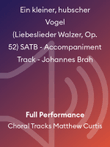 Ein kleiner, hubscher Vogel (Liebeslieder Walzer, Op. 52) SATB - Accompaniment Track - Johannes Brah
