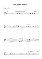You Are My Sunshine Brass Ensemble scores gallery preview page 3