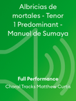 Albricias de mortales - Tenor 1 Predominant - Manuel de Sumaya