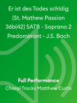 Er ist des Todes schldig (St. Mathew Passion 36b(42) SATB - Soprano 2 Predominant - J.S. Bach