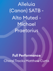 Alleluia (Canon) SATB - Alto Muted - Michael Praetorius