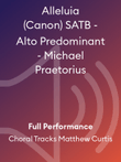 Alleluia (Canon) SATB - Alto Predominant - Michael Praetorius