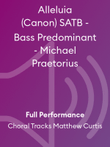 Alleluia (Canon) SATB - Bass Predominant - Michael Praetorius