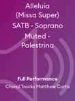 Alleluia (Missa Super) SATB - Soprano Muted - Palestrina
