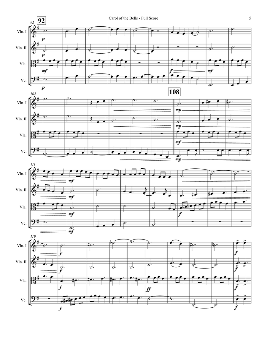 20 String Quartets - Christmas Swing and Jazz String Quartet - Digital Sheet Music page 6