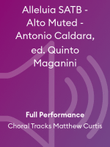 Alleluia SATB - Alto Muted - Antonio Caldara, ed. Quinto Maganini