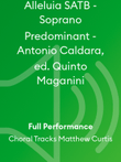 Alleluia SATB - Soprano Predominant - Antonio Caldara, ed. Quinto Maganini
