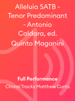 Alleluia SATB - Tenor Predominant - Antonio Caldara, ed. Quinto Maganini