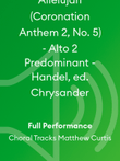 Allelujah (Coronation Anthem 2, No. 5) - Alto 2 Predominant - Handel, ed. Chrysander