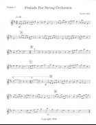 PRELUDE FOR STRING ORCHESTRA String Orchestra scores gallery preview page 4