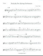 PRELUDE FOR STRING ORCHESTRA String Orchestra scores gallery preview page 5