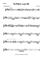 You'll Never Leave Me Jazz Ensemble scores gallery preview page 3