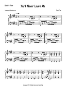 You'll Never Leave Me Jazz Ensemble scores gallery preview page 4