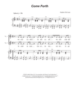 Come Forth (Vocal Quartet - (SATB)