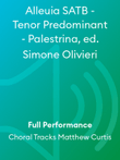 Alleuia SATB - Tenor Predominant - Palestrina, ed. Simone Olivieri