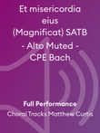 Et misericordia eius (Magnificat) SATB - Alto Muted - CPE Bach