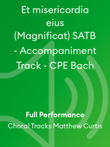 Et misericordia eius (Magnificat) SATB - Accompaniment Track - CPE Bach