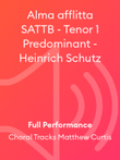 Alma afflitta SATTB - Tenor 1 Predominant - Heinrich Schutz