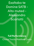 Exaltabo te Domine SATB - Alto muted - Alessandro Scarlatti