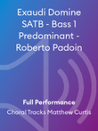 Exaudi Domine SATB - Bass 1 Predominant - Roberto Padoin