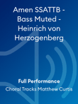 Amen SSATTB - Bass Muted - Heinrich von Herzogenberg