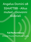 Angelus Domini a8 SSAATTBB - Altus muted - Giovanni Gabrieli