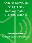 Angelus Domini a8 SSAATTBB - Octavus muted - Giovanni Gabrieli