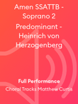 Amen SSATTB - Soprano 2 Predominant - Heinrich von Herzogenberg