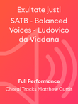 Exultate justi SATB - Balanced Voices - Ludovico da Viadana