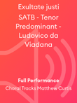 Exultate justi SATB - Tenor Predominant - Ludovico da Viadana