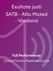 Exultate justi SATB - Alto Muted - Viadana