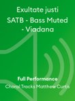 Exultate justi SATB - Bass Muted - Viadana