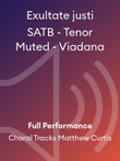 Exultate justi SATB - Tenor Muted - Viadana
