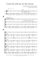 Medley: Fly Me To The Moon (In Other Words) with Come Fly With Me SSAATTBB scores gallery preview page 3