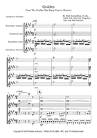 Golden Saxophone Quartet scores gallery preview page 3