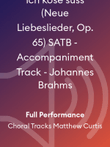 Ich kose suss (Neue Liebeslieder, Op. 65) SATB - Accompaniment Track - Johannes Brahms