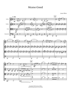 Nicene Creed (Instrumental) String Quartet scores gallery preview page 5