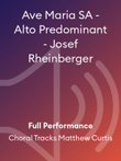 Ave Maria SA - Alto Predominant - Josef Rheinberger