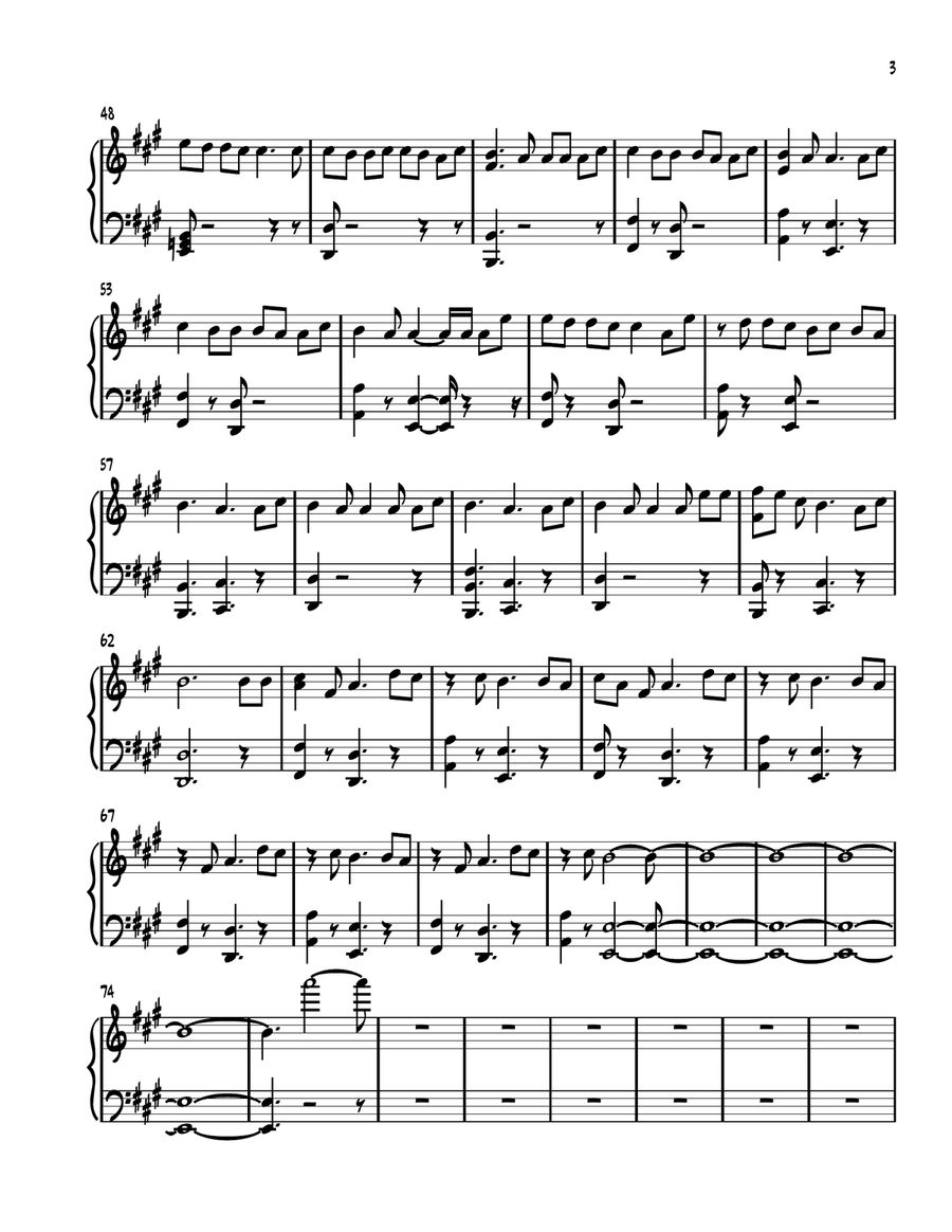 In The Room Piano Solo - Digital Sheet Music page 3