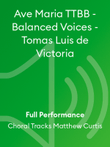 Ave Maria TTBB - Balanced Voices - Tomas Luis de Victoria