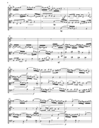 HANDEL Fugue in G major for string quartet String Quartet scores gallery preview page 3
