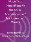Magnificat (Magnificat RV 610) SATB - Accompaniment Track - Antonio Vivaldi