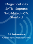 Magnificat in G SATB - Soprano Solo Muted - C.V. Stanford