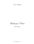 MELODIES FOR SOLO VIOLIN (or any C-key INSTRUMENT)