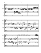 Fugue in D-Major (from Prelude and Fugue in D-Major, BWV 532) String Quartet scores gallery preview page 4